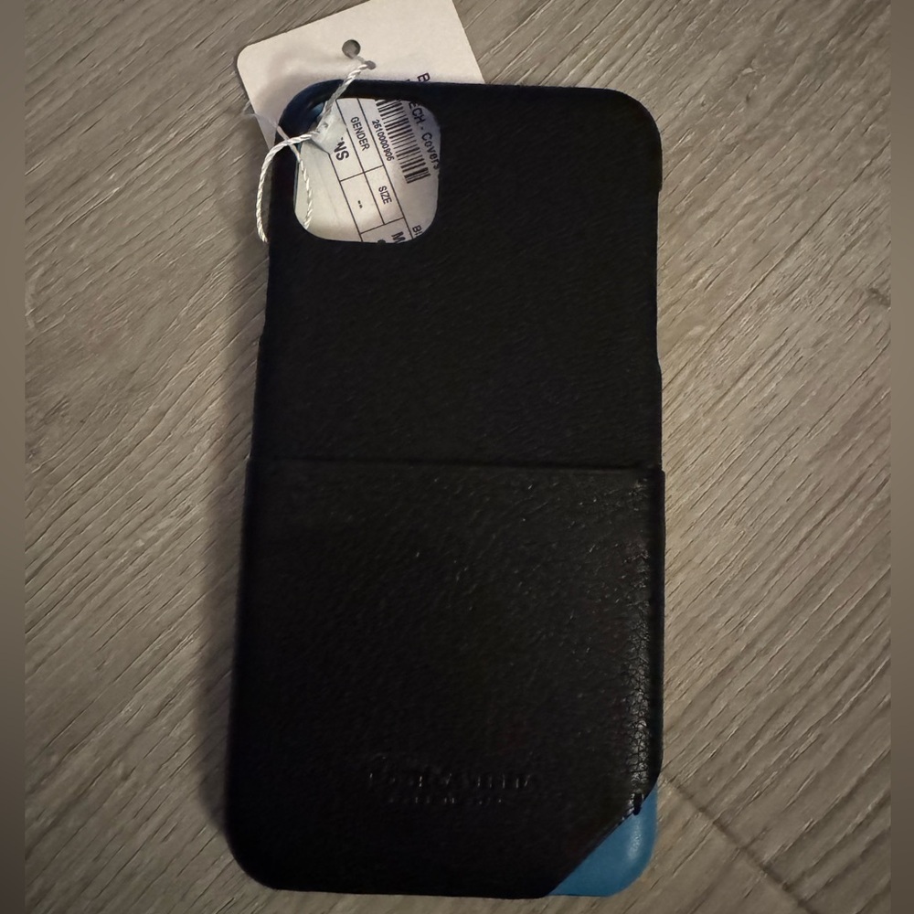 Bottega Veneta Black Leather iPhone 15 pro Case